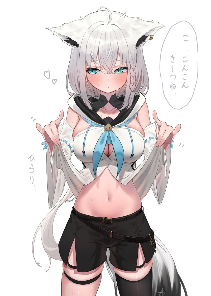 【ホロライブ】白上フブキのエロ画像 Part１６【黒上フブキ】