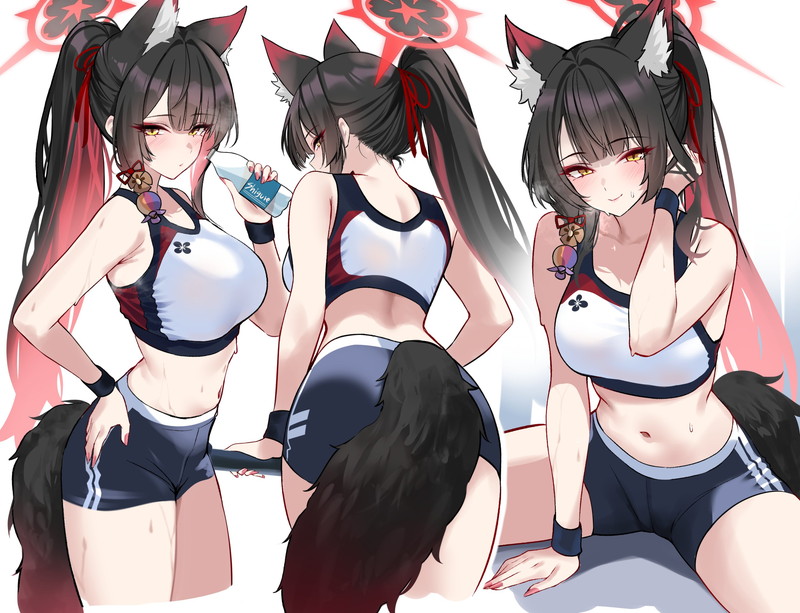 【ブルアカ】狐坂ワカモのエロ画像 Part４